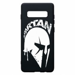 Чехол для Samsung S10+ Spartan minimalistic helmet - PrintSalon