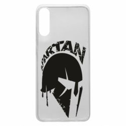 Чехол для Samsung A70 Spartan minimalistic helmet - PrintSalon