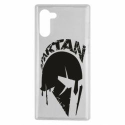 Чехол для Samsung Note 10 Spartan minimalistic helmet - PrintSalon