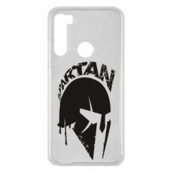 Чехол для Xiaomi Redmi Note 8 Spartan minimalistic helmet - PrintSalon