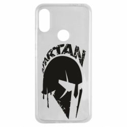 Чехол для Xiaomi Redmi Note 7 Spartan minimalistic helmet - PrintSalon