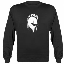 Cвитшот Spartan minimalistic helmet - PrintSalon