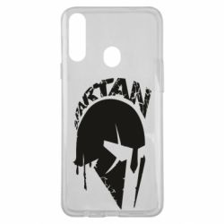 Чехол для Samsung A20s Spartan minimalistic helmet - PrintSalon