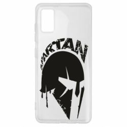 Чехол для Samsung A41 Spartan minimalistic helmet-PrintSalon Чехол для Samsung A41 Spartan minimalistic helmet