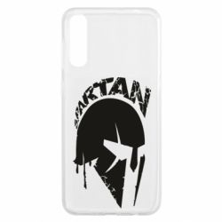 Чехол для Samsung A50 Spartan minimalistic helmet - PrintSalon