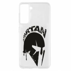 Чехол для Samsung S21 Spartan minimalistic helmet-PrintSalon Чехол для Samsung S21 Spartan minimalistic helmet