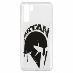 Чехол для Oppo A91/Reno3 Spartan minimalistic helmet - PrintSalon