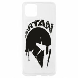 Чехол для Oppo A92s Spartan minimalistic helmet - PrintSalon