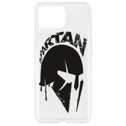 Чехол для Oppo Reno 4 Lite Spartan minimalistic helmet - PrintSalon