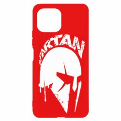 Чехол для Xiaomi Mi11 Lite Spartan minimalistic helmet - PrintSalon
