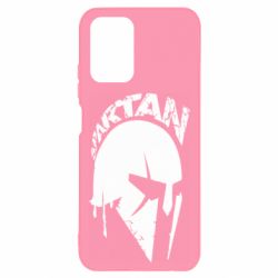 Чехол для Xiaomi Redmi Note 10 Spartan minimalistic helmet - PrintSalon
