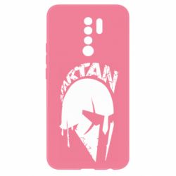 Чехол для Xiaomi Redmi 9 Spartan minimalistic helmet - PrintSalon