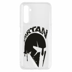 Чехол для Realme 6 Spartan minimalistic helmet - PrintSalon