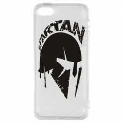Чехол для iPhone5/5S/SE Spartan minimalistic helmet - PrintSalon