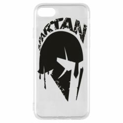 Чехол для iPhone 8 Spartan minimalistic helmet - PrintSalon
