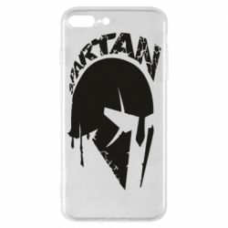 Чехол для iPhone 8 Plus Spartan minimalistic helmet - PrintSalon