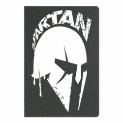 Блокнот с принто Spartan minimalistic helmet - PrintSalon
