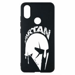 Чехол для Xiaomi Mi A2 Spartan minimalistic helmet - PrintSalon