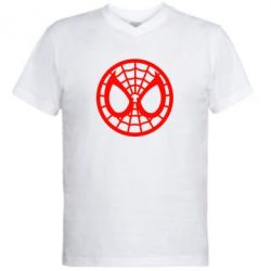 Чоловіча футболка з V-подібним вирізом Спайдермен лого - PrintSalon