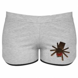 Женские шорты Spider from Minecraft - PrintSalon