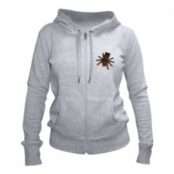Женское худи на молнии Spider from Minecraft - PrintSalon