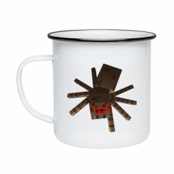 Кружка эмалированная Spider from Minecraft - PrintSalon
