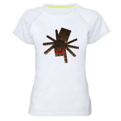 Женская футболка для спорта Spider from Minecraft - PrintSalon
