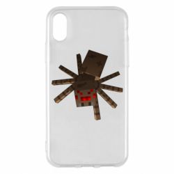 Чехол для iPhone X/Xs Spider from Minecraft - PrintSalon