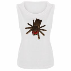 Женская майка Spider from Minecraft - PrintSalon
