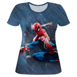 Женская футболка 3D Spider Man game