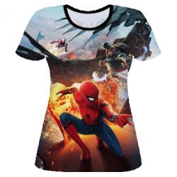 Женская футболка 3D Spider-Man: Returning Home