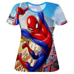 Женская футболка 3D Spider Man - PrintSalon