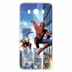 Чохол для Samsung J7 2016 Spiderman and Ironman - PrintSalon