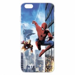 Чохол для iPhone 6 Plus/6S Plus Spiderman and Ironman