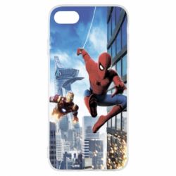 Чохол для iPhone 7 Spiderman and Ironman - PrintSalon