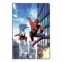 Блокнот з принтом Spiderman and Ironman - PrintSalon