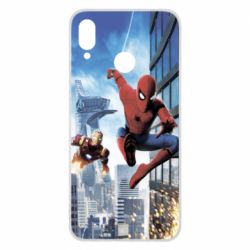Чохол для Huawei P Smart Plus 2018 Spiderman and Ironman - PrintSalon