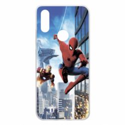 Чохол для Xiaomi Redmi 7 Spiderman and Ironman - PrintSalon