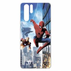 Чохол для Huawei P30 Pro Spiderman and Ironman - PrintSalon