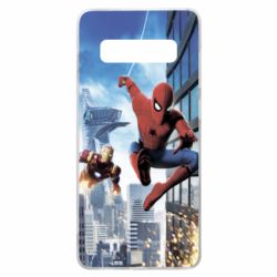 Чохол для Samsung S10+ Spiderman and Ironman - PrintSalon