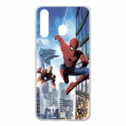 Чохол для Samsung A60 Spiderman and Ironman - PrintSalon