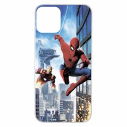 Чохол для iPhone 11 Spiderman and Ironman - PrintSalon