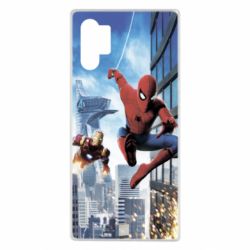 Чохол для Samsung Note 10 Plus Spiderman and Ironman