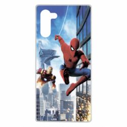 Чохол для Samsung Note 10 Spiderman and Ironman - PrintSalon