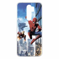 Чохол для Xiaomi Redmi Note 8 Pro Spiderman and Ironman - PrintSalon