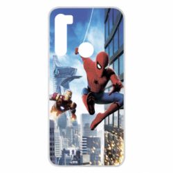 Чохол для Xiaomi Redmi Note 8 Spiderman and Ironman - PrintSalon