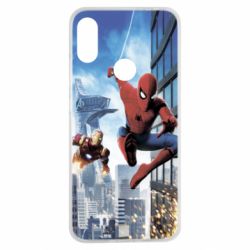 Чохол для Xiaomi Redmi Note 7 Spiderman and Ironman