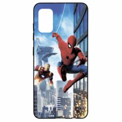 Чохол для Samsung A41 Spiderman and Ironman - PrintSalon