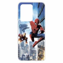 Чохол для Samsung S20 Ultra Spiderman and Ironman - PrintSalon
