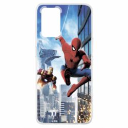 Чохол для Oppo A74 4G Spiderman and Ironman